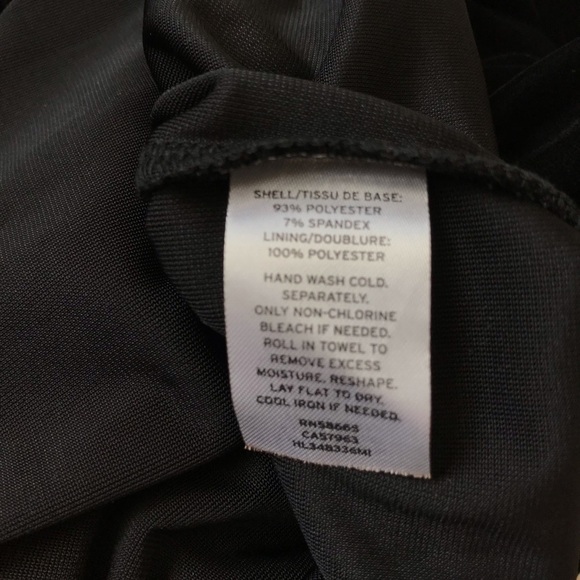 Hinge Black Velvet Drop Waist Shift Dress Small - Picture 6 of 7